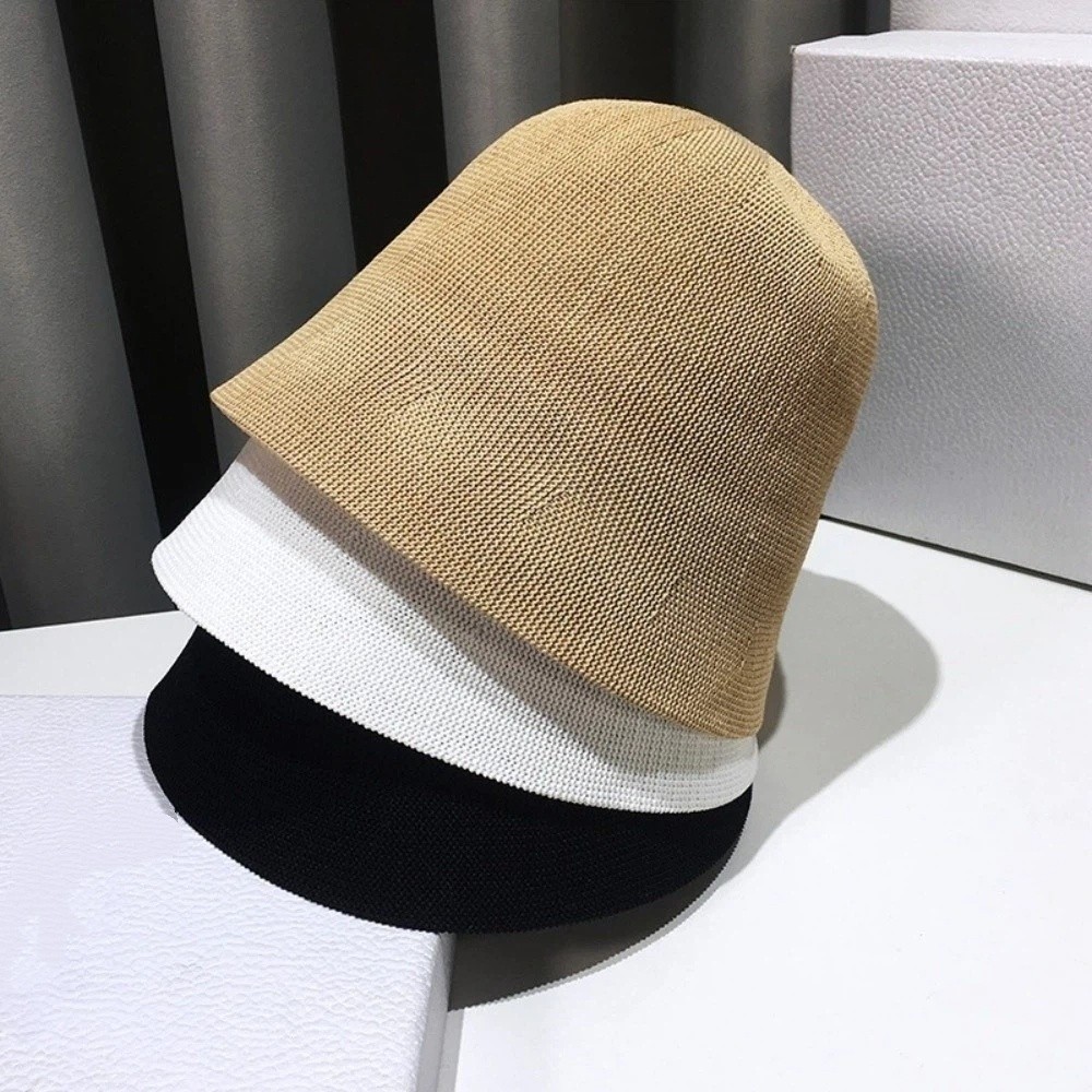 Hat Floppy Wide - 綿素材の通気性のあるリネンサンハット、折りたたみ可能なエレガントなビーチバケットハット、つば広オールマッチフロッピーハット、日焼け防止