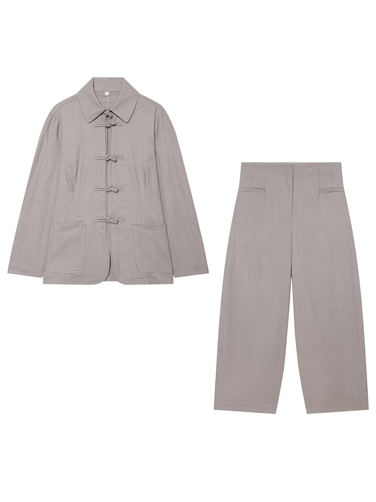 HH エレガントなリネンジャケットバルーンパンツセット女性の - Linen Pant Wide のレビューと価格