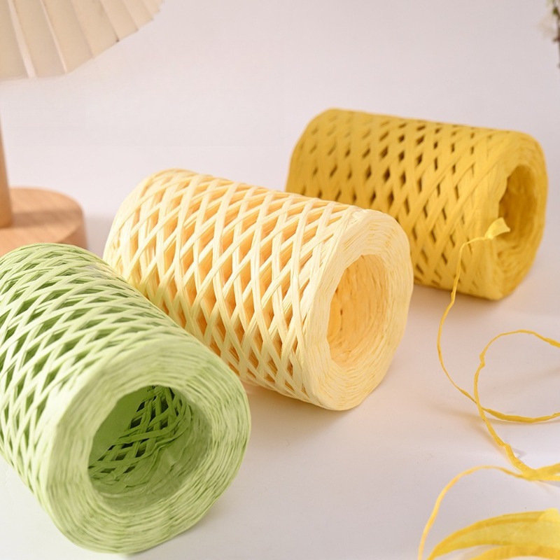 ラフィア編み糸、夏用帽子用かぎ針糸、手作りバッグDIYクラフ - Crochet Bag Raffia のレビューと価格
