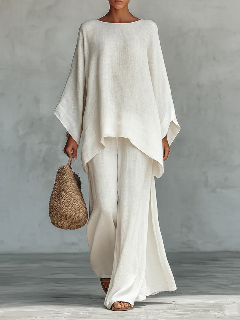 2026年欧米新作モデル：女性用シンプルでリラックス感のある - Linen Pant Wide のレビューと価格